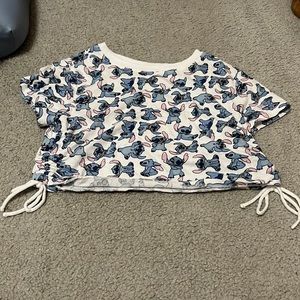Disney lilo and stitch crop top shirt Large